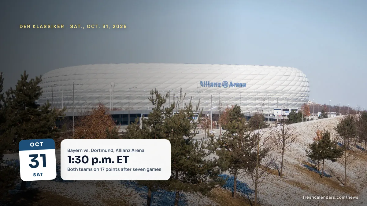 freshcalendars.com - Jordan Bennett - Bayern vs. Dortmund: Prediction, H2H, Where to Watch
